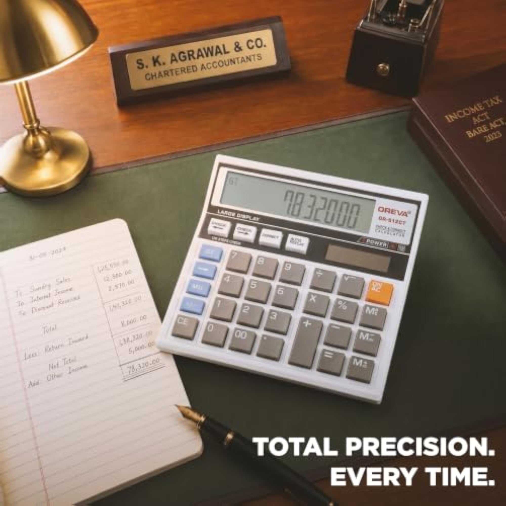 OR-512 GT Solar & Desktop Calculator, Large Display